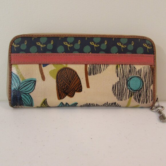 Fossil Key-Per Floral Zip Wallet *FLAW* - Picture 3 of 16